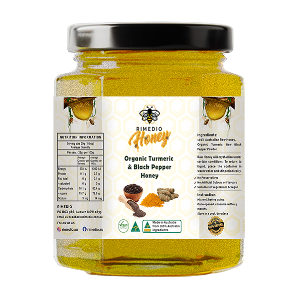 Organic Turmeric & Black Pepper Honey
